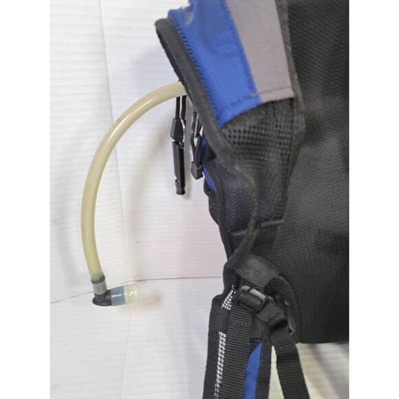 JanSport Helium Hydration Backpack Black Blue + 72oz Bladder Hiking Trail Pack - Picture 4 of 7